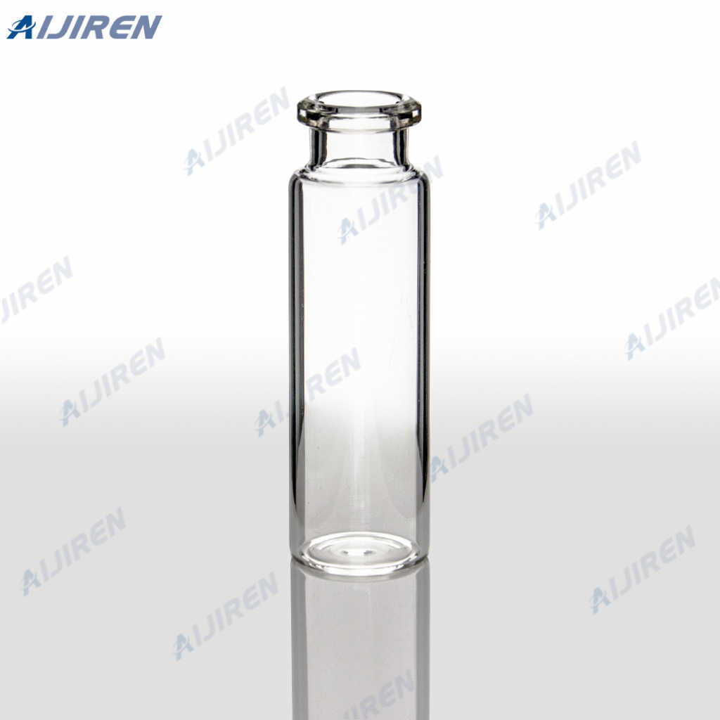 common use volume 20 mL borosilicate glass crimp gc vial 20mm natural ptfe